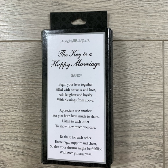 Ganz The Key to a Happy Marriage Decorative Hanging Ornament - Picture 9 of 9